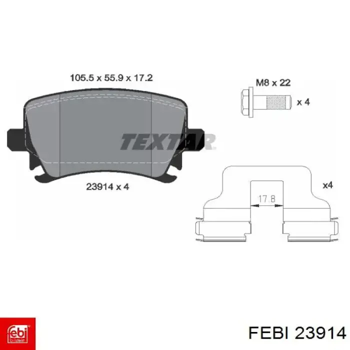 Фланец системы охлаждения Febi 23914 цена, от 3.85 USD