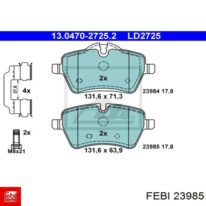 Купить 23985 Febi Тяга рулевая в сборе