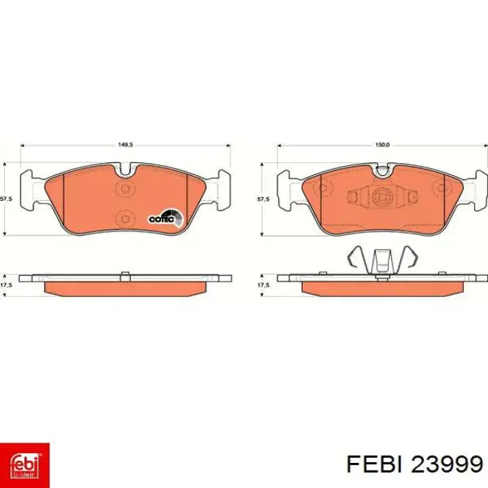 Тормоза рабочие задние ножные и тормозные барабаны Febi 23999 цена, от 22.39 USD