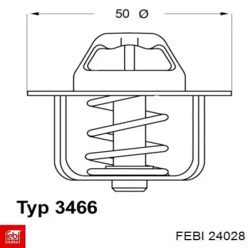 24028 Febi Авто термостат