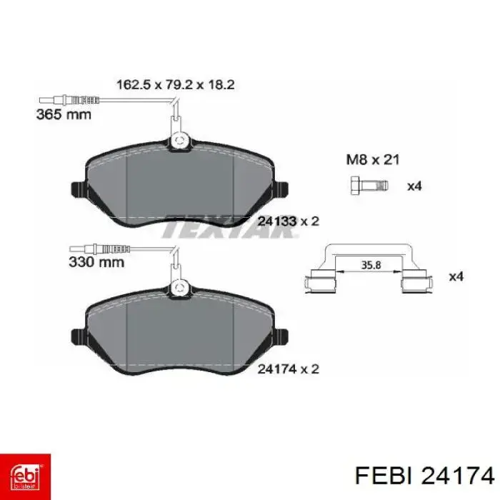 Купить 24174 Febi Наконечник рулевой тяги, внешний