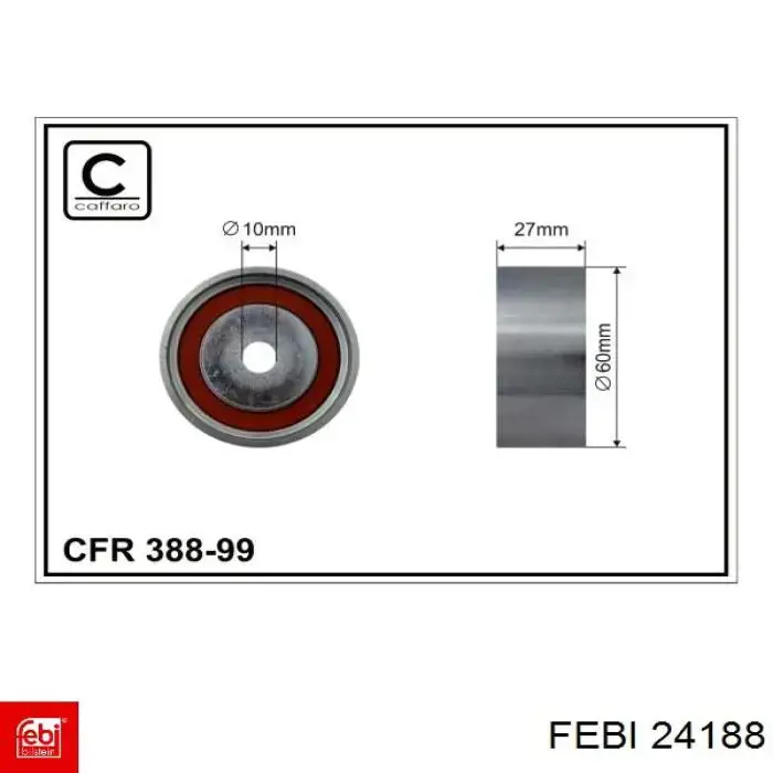 Паразитный ролик ГРМ 24188 Febi