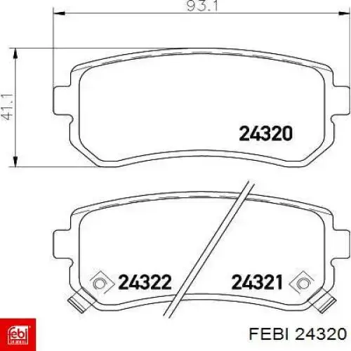 Купить 24320 Febi Сенсор износа