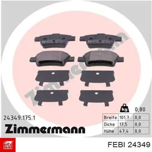 Купить 24349 Febi Датчик оборотов коленвала