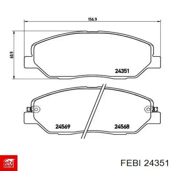 Ступицы передних колес Febi 24351 цена, от 29.89 USD