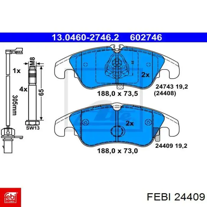 Паразитный ролик 24409 Febi