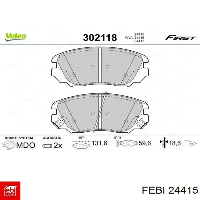 Фильтр воздушный отопителя Febi 24415 цена, от 5.02 USD