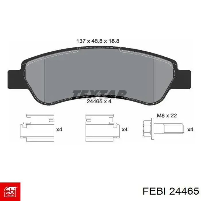 Ремень ГРМ 24465 Febi