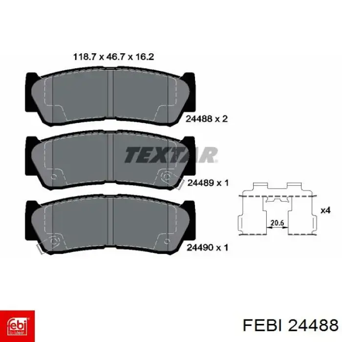 Топливный насос ручной подкачки Febi 24488