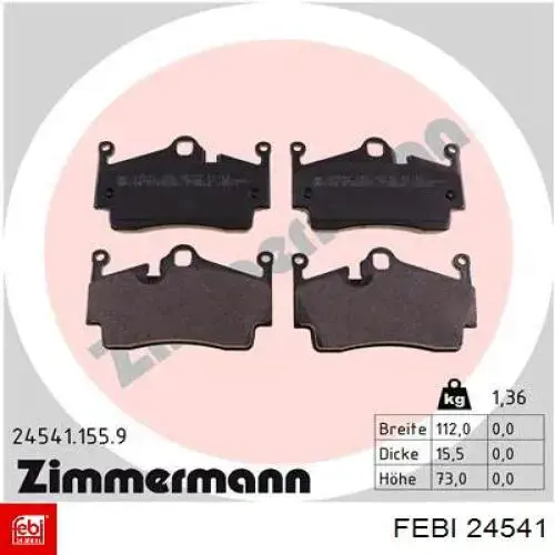Роликовий модуль натяжителя ремня Febi 24541 цена, от 44.05 USD