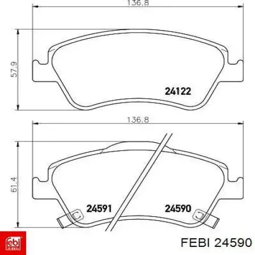 Фильтр салона 24590 Febi