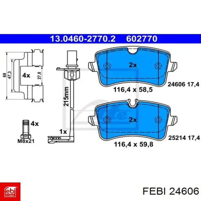 Купить 24606 Febi Ролик натяжителя газораспределительного ремня
