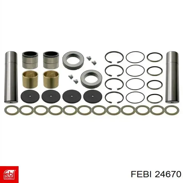 Ремкомплект шкворня поворотного кулака Febi 24670