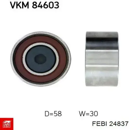 Купить 24837 Febi Ведуший ролик ГРМ