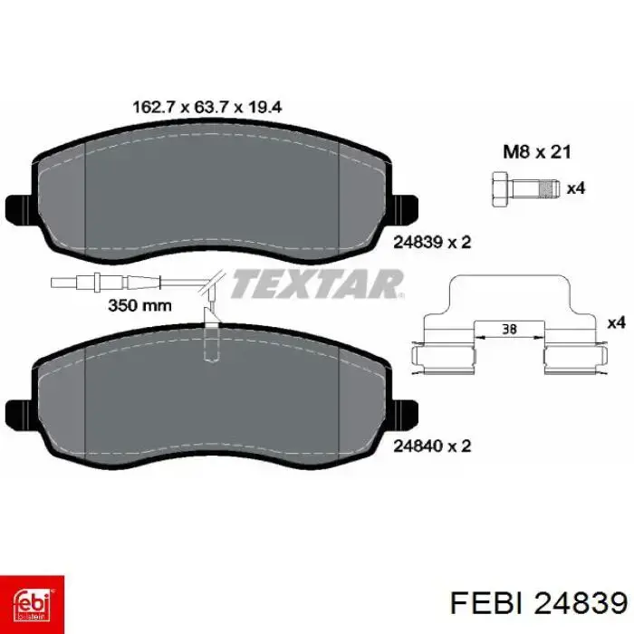 Кольцо АБС (ABS) Febi 24839 цена, от 8.89 USD
