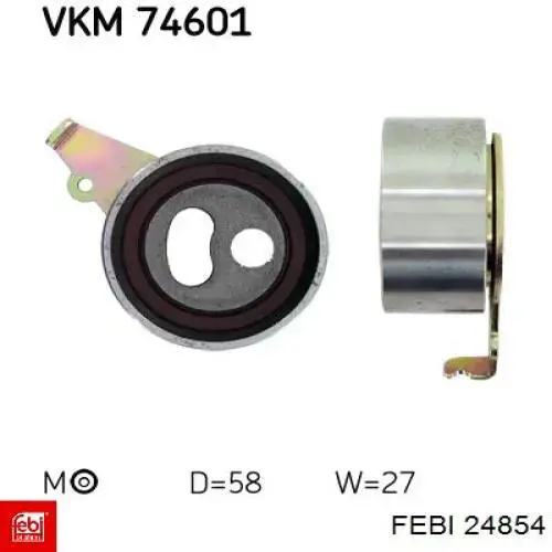Натяжитель ремня ГРМ JPU58002A7 NTN
