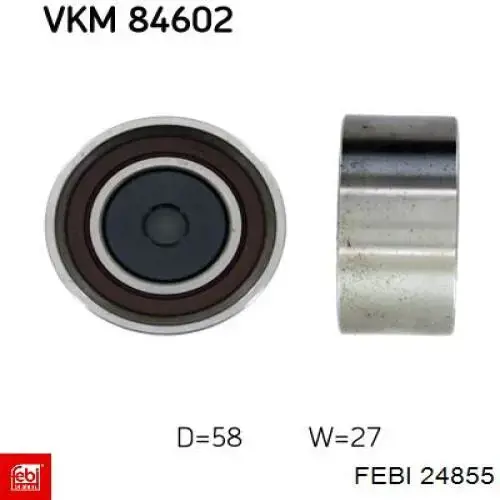 Купить 24855 Febi Ведуший ролик ГРМ