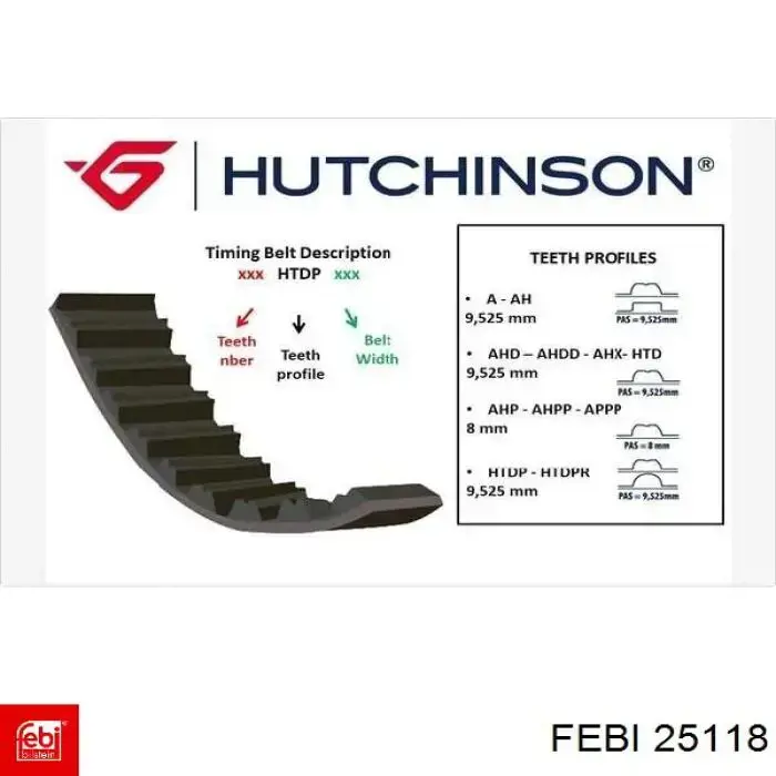 Цепь привода распредвала Febi 25118 цена, от 17.38 USD