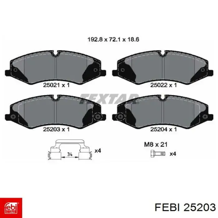 Цепь привода распредвала Febi 25203 цена, от 62.38 USD
