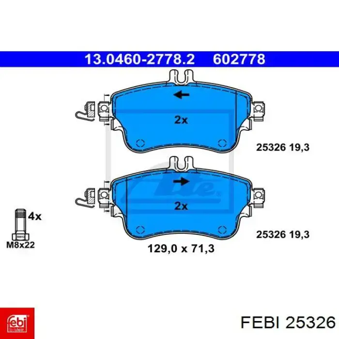 Успокоитель цепи ГРМ 25326 Febi