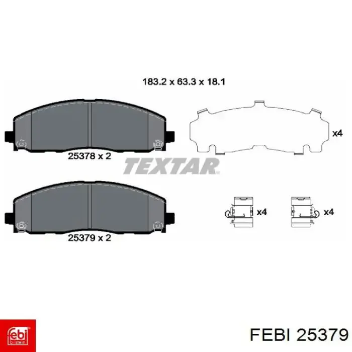 Цепь ГРМ 25379 Febi