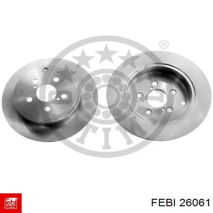 Задний тормозной диск Febi 26061 цена, от 32.65 USD