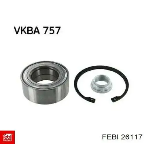 Ремень ГРМ, комплект Febi 26117