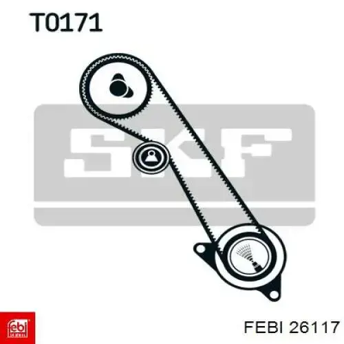 26117 Febi Комплект ремня ГРМ