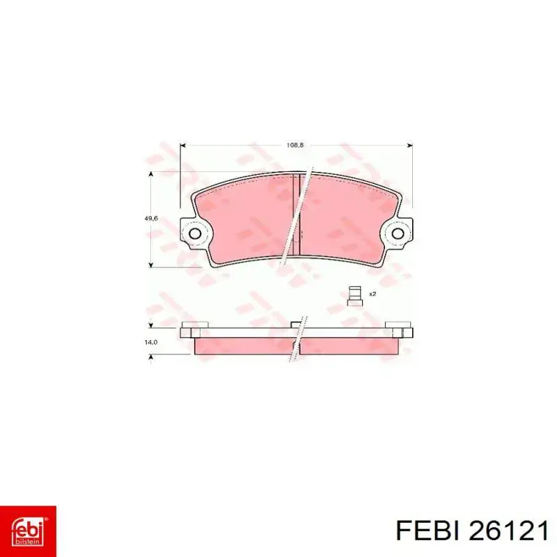 Тяга рулевая в сборе правая 26121 Febi
