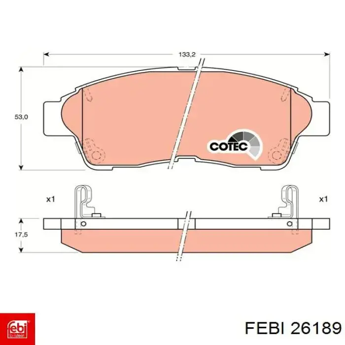 Ремкомплект главного цилиндра сцепления 26189 Febi