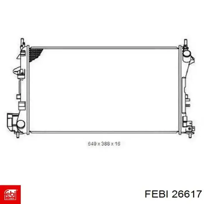 Рабочий цилиндр сцепления 26617 Febi