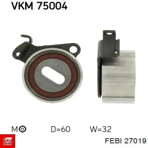 Купить 27019 Febi Ролик натяжителя газораспределительного ремня