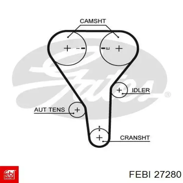 Ремень ГРМ 27280 Febi