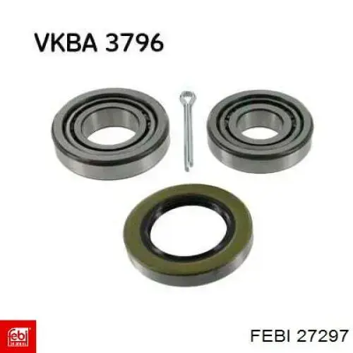 Личинка замка двери передней 27297 Febi