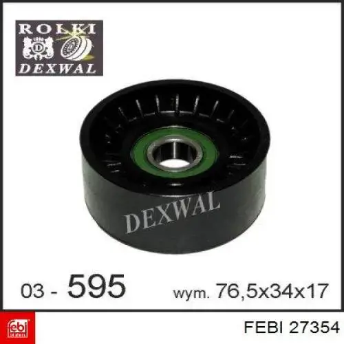 Роликовий модуль натяжителя ремня Febi 27354 цена, от 38.67 USD