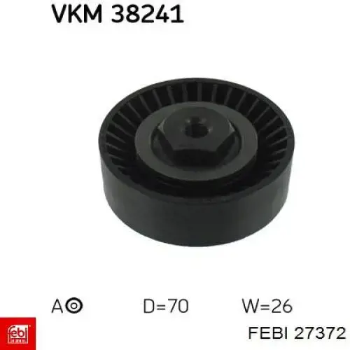 Купить 27372 Febi Натяжной ролик