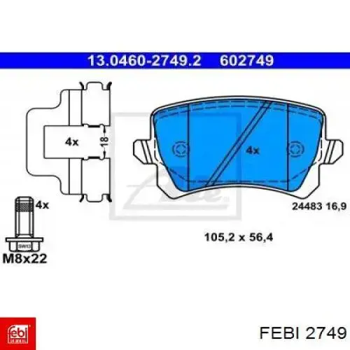 Замок зажигания, контактная группа Febi 2749 цена, от 7.45 USD