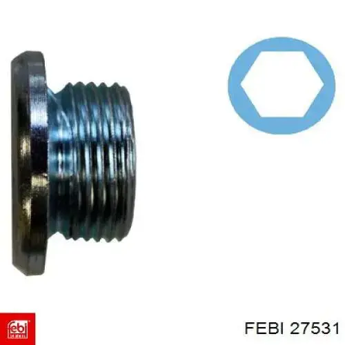 Купить 27531 Febi Пробка поддона двигателя