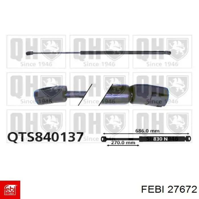 Купить 27672 Febi Амортизатор двери багажника