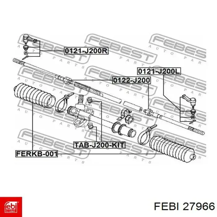 Рулевая тяга Febi 27966 цена, от 8.87 USD