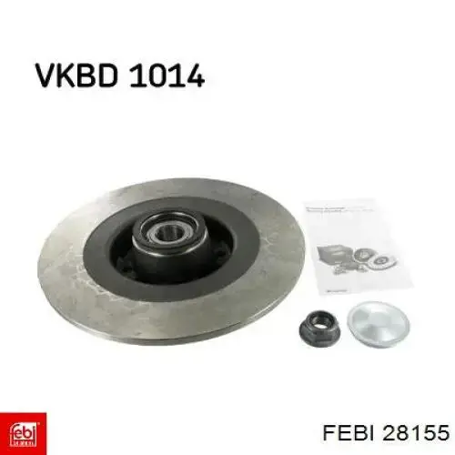 Купить 28155 Febi Диск тормозной задний