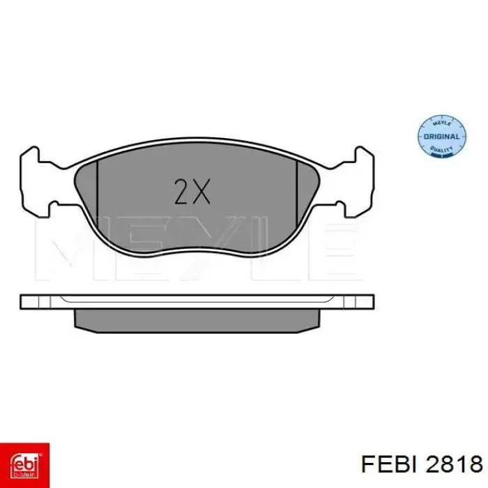 Купить 2818 Febi Рычаг передней подвески нижний левый/правый
