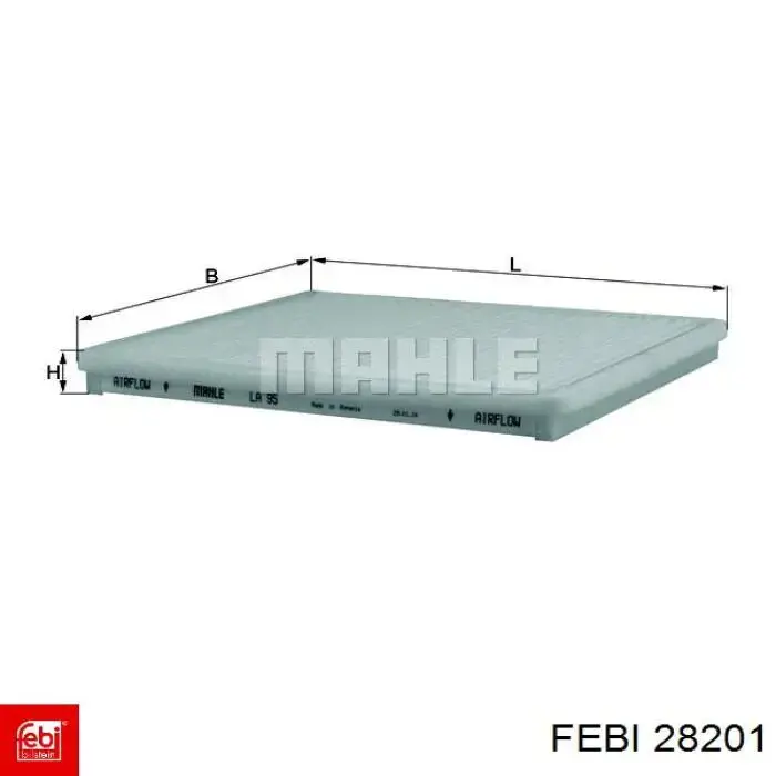 Фильтр воздушный отопителя Febi 28201 цена, от 4.74 USD