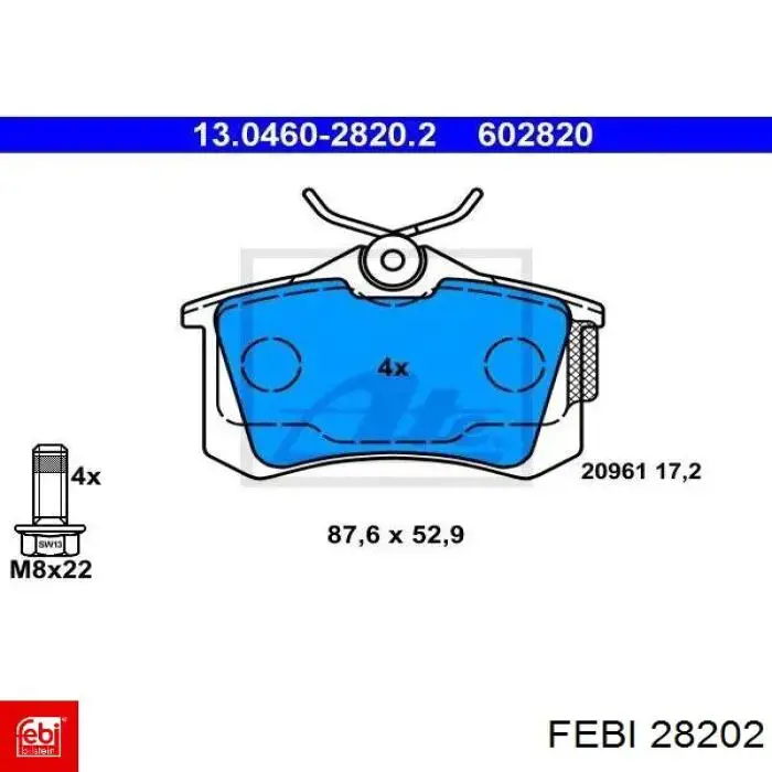 28202 Febi Задняя подушка двигателя