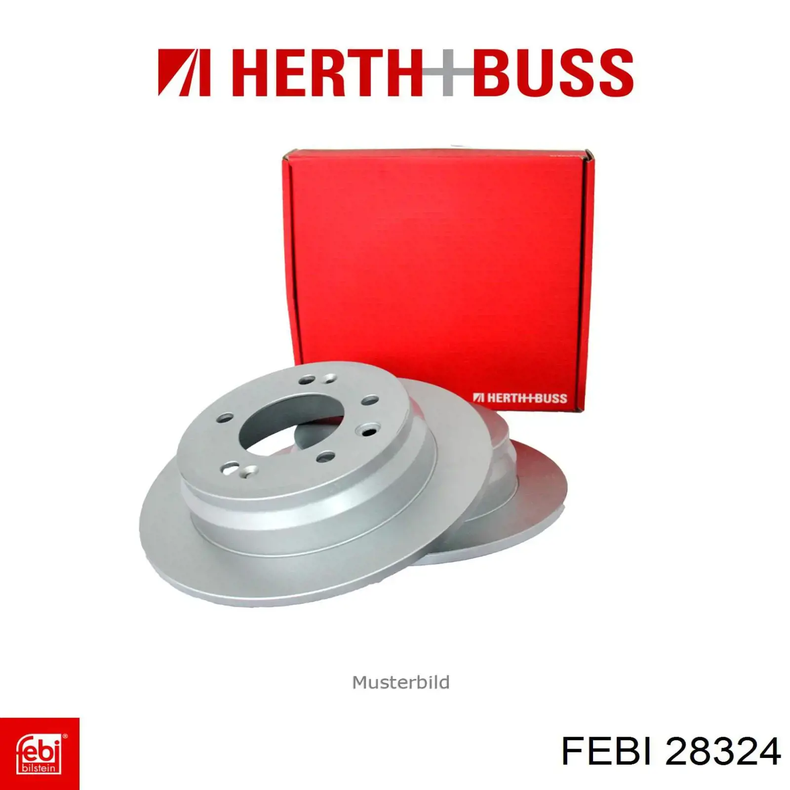 Купить 28324 Febi Диск тормозной задний