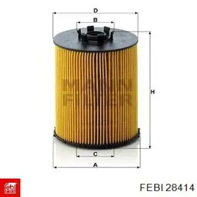 Фильтр салона 28414 Febi