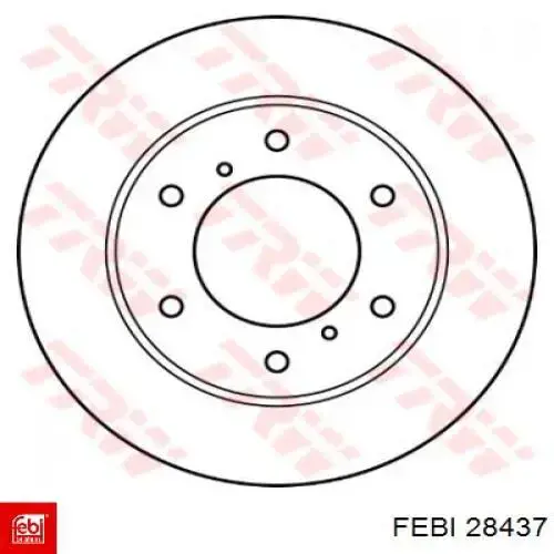 Передние тормозные диски 28437 Febi