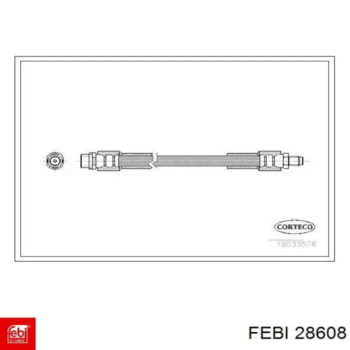 Тормозной шланг задний Febi 28608 цена, от 7.84 USD