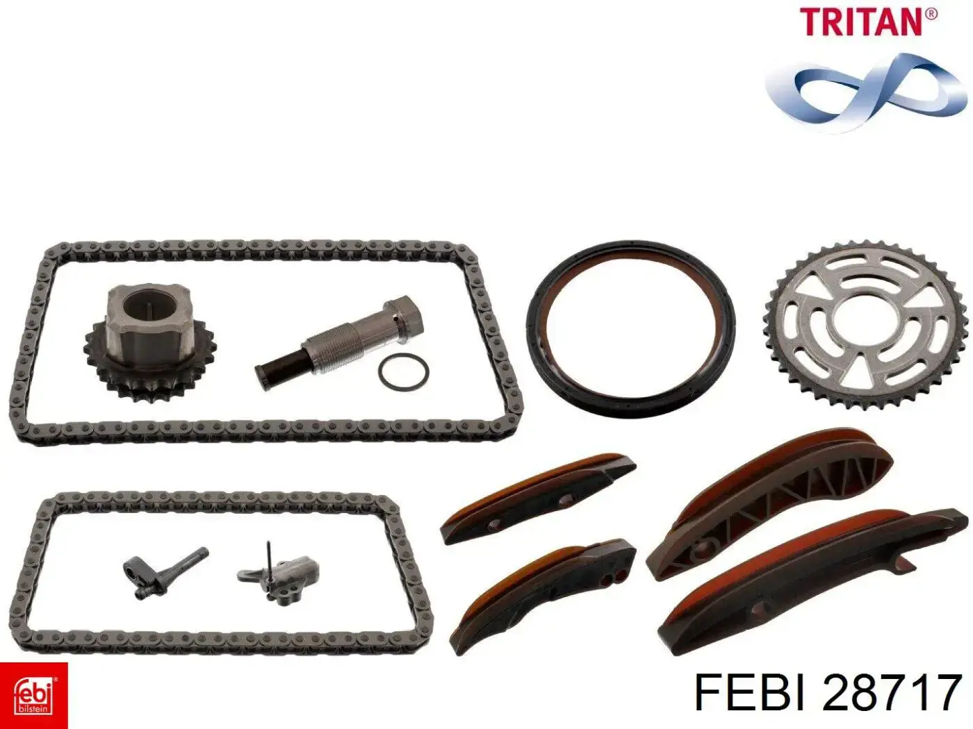 Натяжитель цепи ТНВД Febi 28717 цена, от 78.16 USD