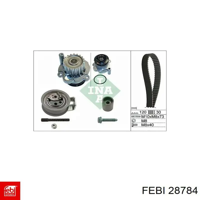 Клиновый ремень Febi 28784 цена, от 5.62 USD